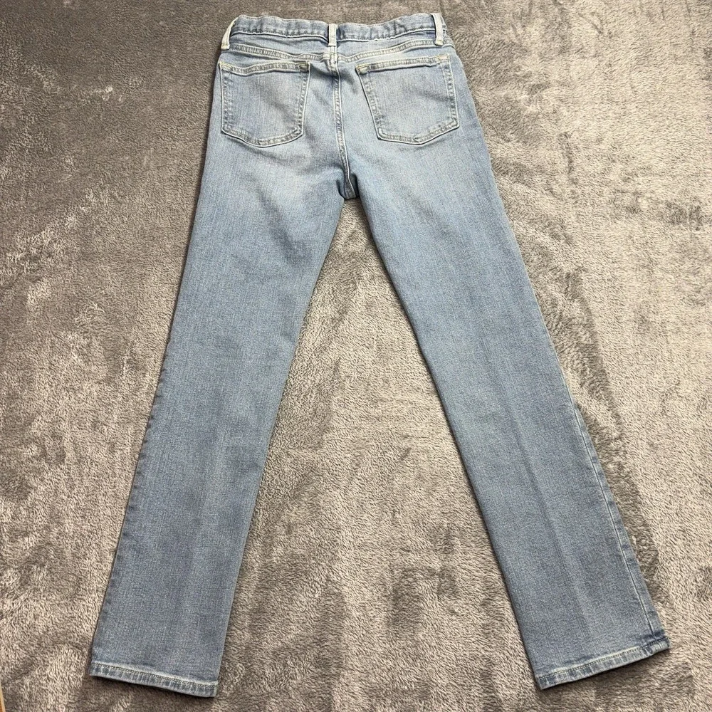 Old Navy Skinny‎ Built-In Flex Jeans Girls Size 14 Light Wash Distressed